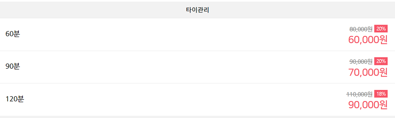 타이코스 가격